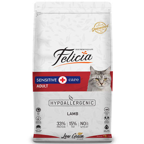 Felicia%20Düşük%20Tahıllı%20Yetişkin%20Kuzu%20Etli%20Kedi%20Maması%2012%20Kg