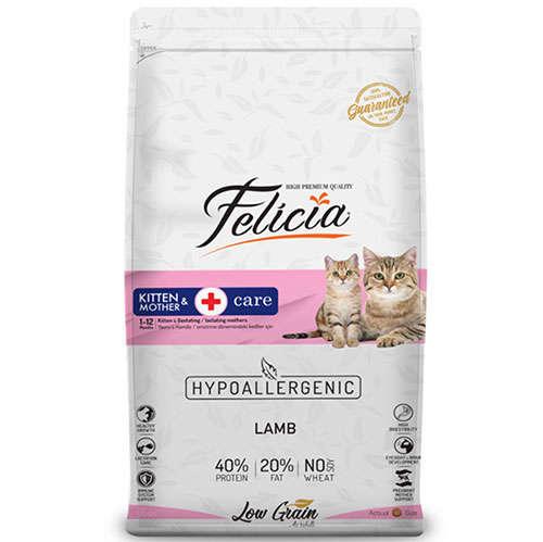 Felicia Mother / Kitten Düşük Tahıllı Yavru Kuzu Etli Kedi Maması 12 Kg